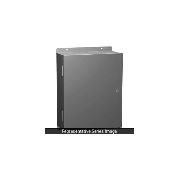 Hammond Steel Electrical Enclosures, 20 in H, 7 in D, 16 in W, NEMA 1, Hinged - 1420C7