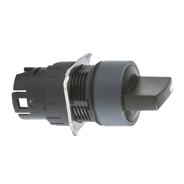 Schneider Electric Cabezal para interruptor selector, Harmony XB6, negro 16mm 3 posiciones de retorno por resorte al centro - ZB6AD25