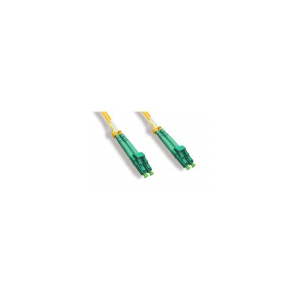 Cable de parche óptico de fibra dúplex LC/APC OS2 Swe-Tech 3C 2.0mm, OFNR, Monomodo 9/125, 3 metros 10 pies - FWTLCLC-01503