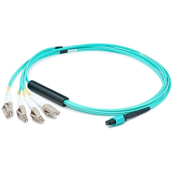 Conector adicional de 7M MPO (hembra) a 8XLC (macho) 8 hebras Aqua Riser-Rated - ADD-MPO-4LC7M5OM4