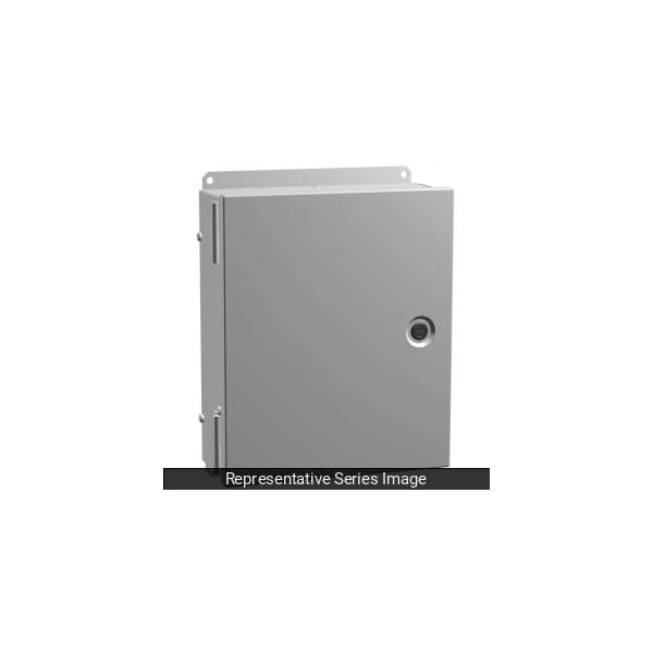Hammond Steel Electrical Enclosures, 8 in H, 6 in D, 6 in W, NEMA 1, Hinged - N1WS866