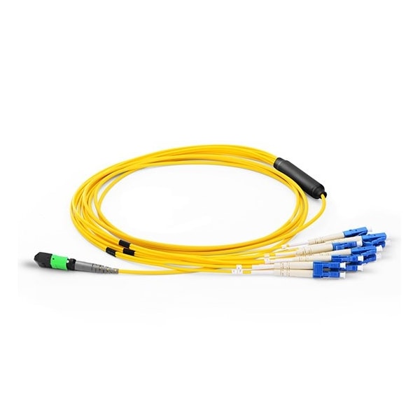 Axiom Axiom Mpo Female To 4 Lc Singlemode 9/125 Fiber Optic Breakout Cable - MP8LCSMR1M-AX