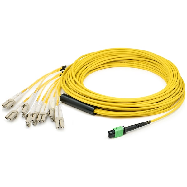 Adaptador 2M MPO (Hembra) a 8XLC (Macho) 8-Strand Amarillo Clasificación para Riser - ADD-MPO-4LC2M9SMF