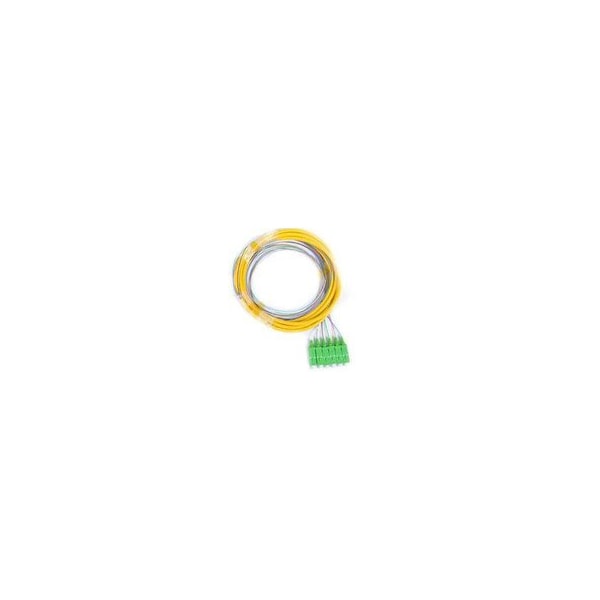 Pigtail de fibra óptica de 6 hebras Swe-Tech 3C, monomodo, conector SC/APC, botas verdes, 3 metros - FWT15F2-00206