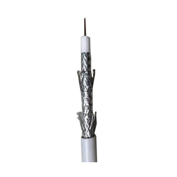 Adipro 18 AWG DE ACERO CHAPADO EN COBRE RG6, CUÁDRUPLE BLINDAJE, NO PLENUM - RN-7001101