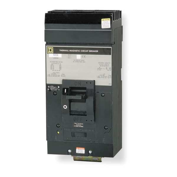 Square D Molded Case Circuit Breaker, LA Series, 300A, 2 Pole, 600V AC, 42kA at 240V AC - LA26300BC