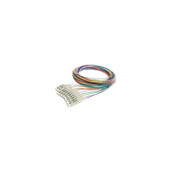 Swe-Tech 3C 12 Strand Fiber Pigtail, OM1 - 62.5/125, Multmode Beige Boot LC/PC connectors, 3 meter - FWT15F1-12012