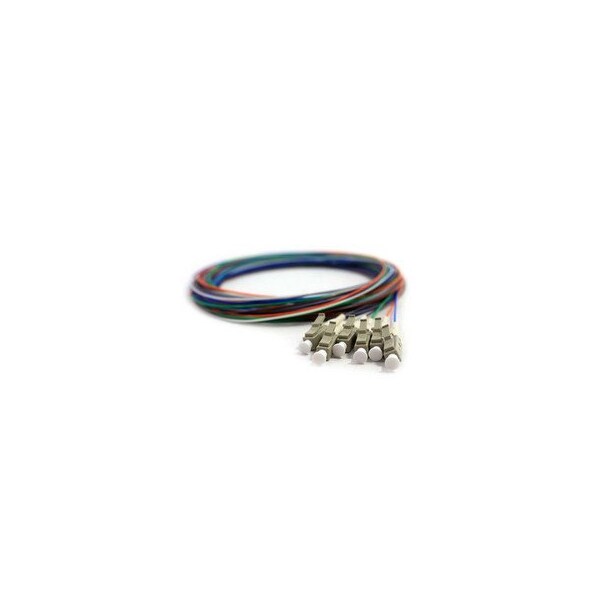 Swe-Tech 3C 6 Strand Fiber Pigtail, OM1 - 62.5/125, Multmode Beige Boot LC/PC connectors, 3 meter - FWT15F1-12006