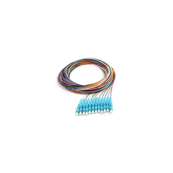 Conector de fibra óptica 3C Swe-Tech, MM, OM4, 12 fibras, LC/PC, 3M, bota Aqua - FWT15F1-52012