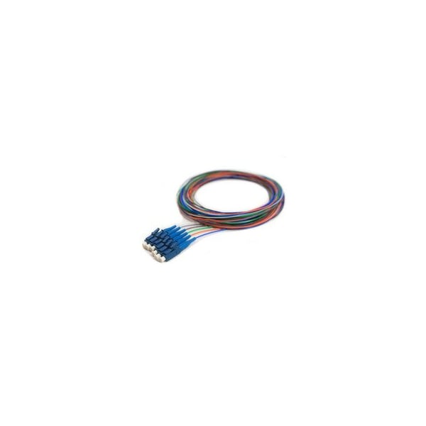 Swe-Tech 3C 6 Strand Fiber Pigtail, 9/125 SinglemodeBlue Boot, LC/UPC, 3 meter - FWT15F1-02106