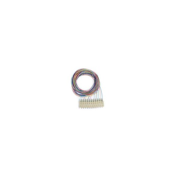 Swe-Tech 3C 12 Strand Fiber Pigtail, OM1 - 62.5/125, Multmode Beige Boot SC/PC connectors, 3 meter - FWT15F1-10012
