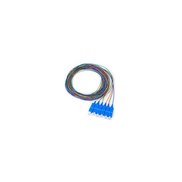 Swe-Tech 3C 6 Strand Fiber Pigtail, 9/125 SinglemodeBlue Boot, SC/UPC, 3 meter - FWT15F1-00106