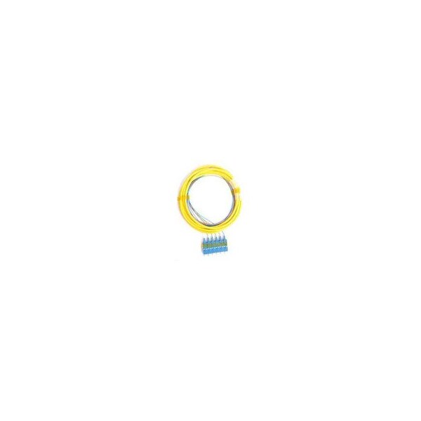 Swe-Tech 3C 6 Strand Fiber Dist Pigtail, Singlemode, SC/UPC Conn, Blue Boots, 3 meter - FWT15F2-00106