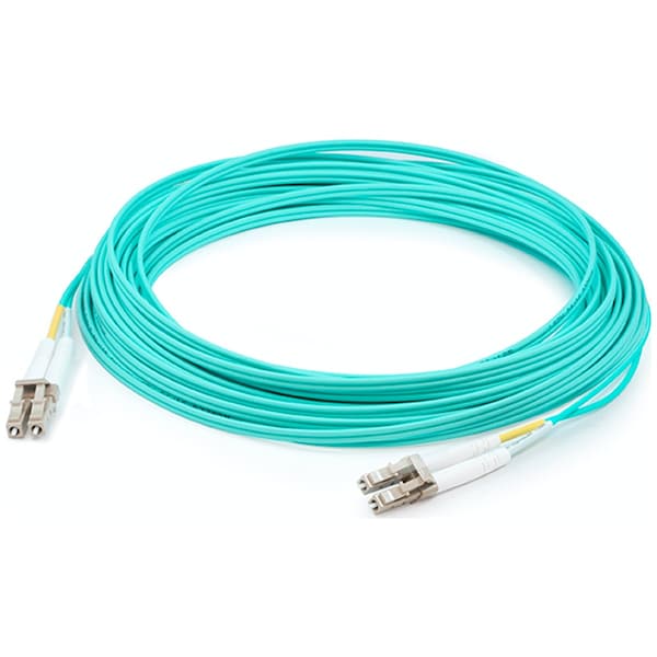 Add-On Addon 45M Lc (Male) To Lc (Male) Straight Aqua Om4 Duplex Fiber Ofnr - ADD-LC-LC-47M5OM4