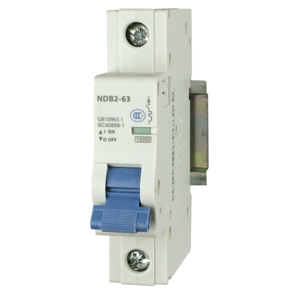 Automation Systems Interconnect Miniature Circuit Breaker, 1 Pole, 32 Amp, 240 Vac, 60 Vdc, C Trip Curve, Ul1077, DIN Rail Mounted - NDB2-63C32-1