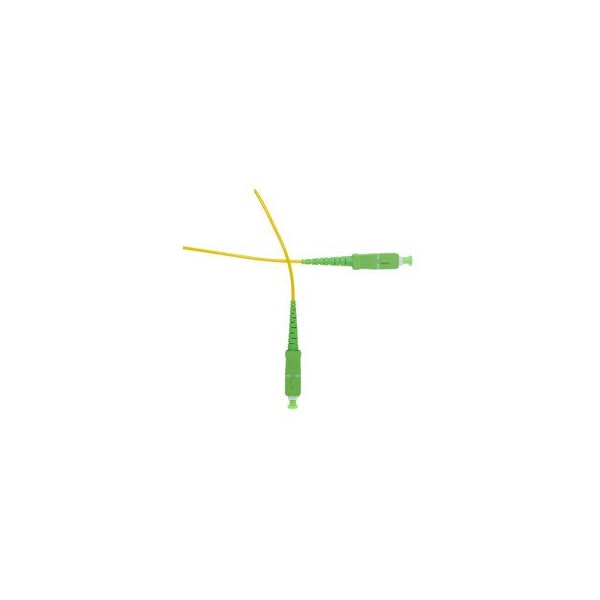Cordón de parche de fibra óptica Swe-Tech 3C SC/APC OS2 Simplex 2.0mm, OFNR, Monomodo 9/125, 15 metros - FWTSCSC-00315