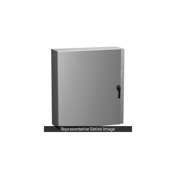 Hammond Steel Electrical Enclosures, 24 in H, 8 in D, 22 in W, NEMA 4, Hinged - EN4DSC24228GY