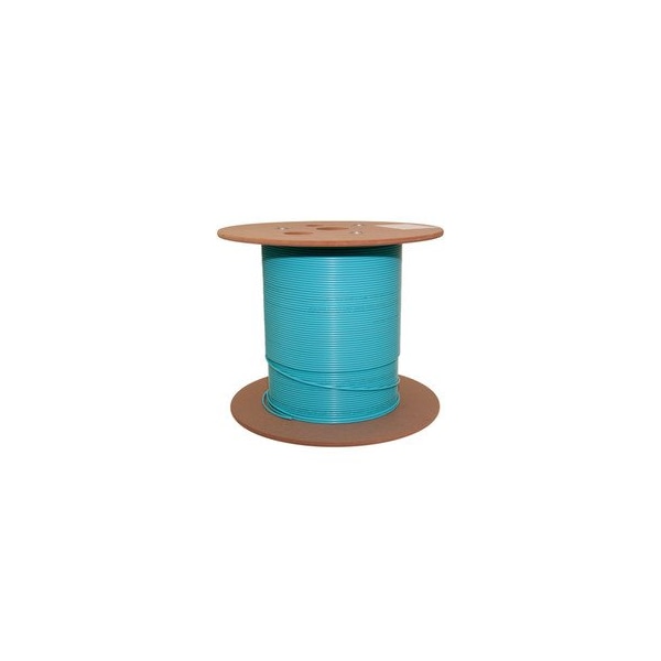 Swe-Tech 3C 12 Fiber Indoor Distribution Fiber Optic Cable, 50/125, Corning Clear Curve OM3, 10 Gbit, Aqua, 1000ft - FWT10F2-312NH