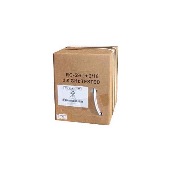 Bestlink Netware RG59 w/2x18AWG Power- 500ft- White CM - 202609WT