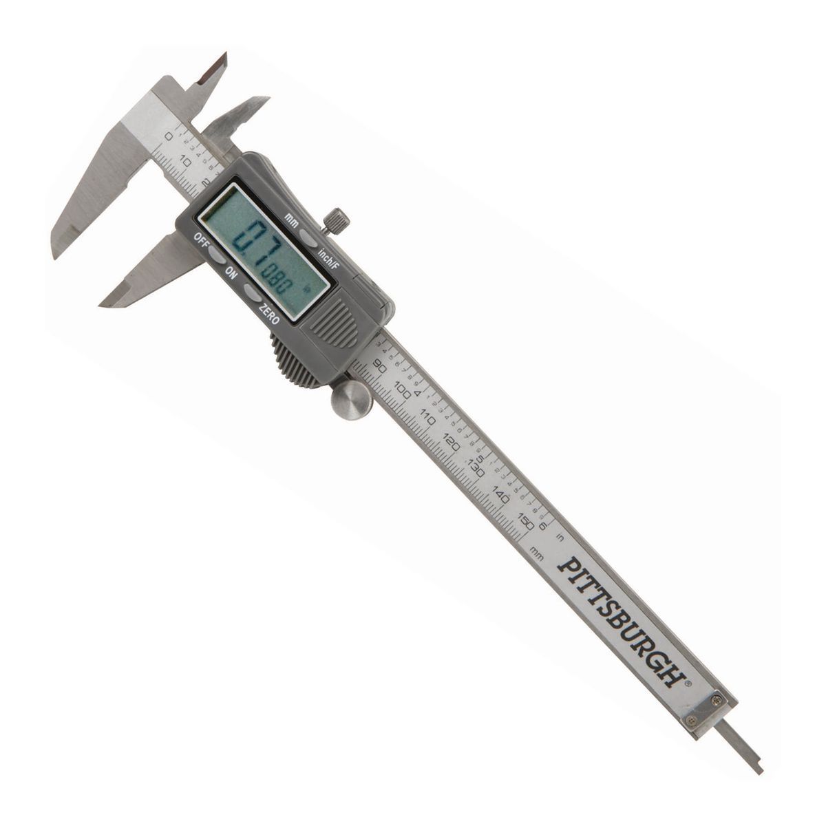 Pittsburgh - Vernier digital de 6 pulgadas con lecturas fraccionales en SAE y métricas - 63731