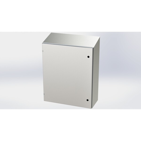 Saginaw Control & Engineering 304 Stainless Steel Electrical Enclosures, 36 in H, 12 in D, 30 in W, NEMA 3R, 4, 4X, 12, 13 - SCE-36EL3012SSST