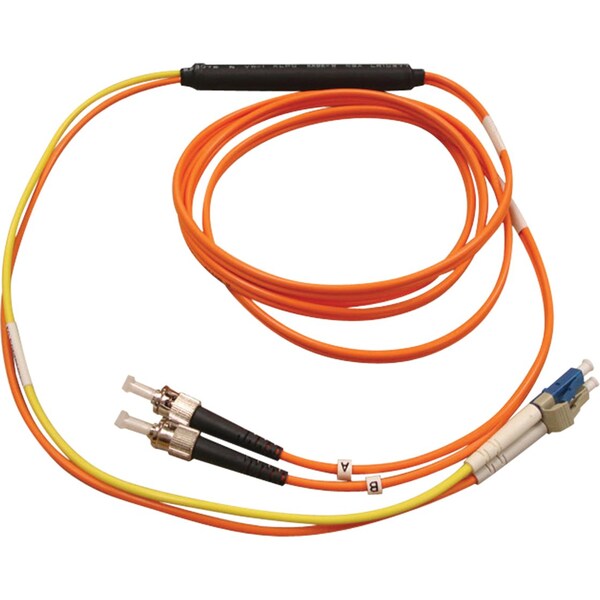 Tripp Lite Fiber Optic Cable, Conditioning, ST/LC, 3m - N422-03M