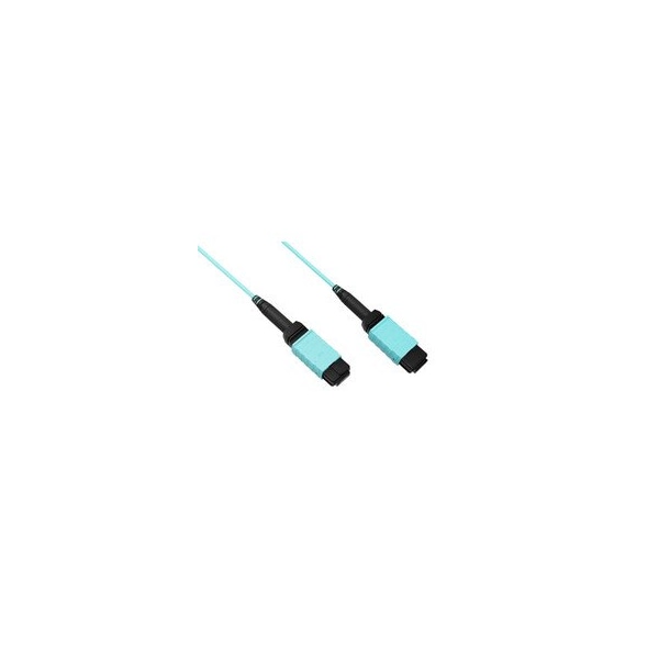 Swe-Tech 3C Plenum MTP Fiber Optic Cable, Type A, 12 Strand, 50/125 OM4, 40/100 Gbps, MTP Female, 20 meter 65.6ft - FWTMPMA-41020