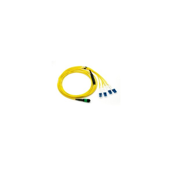 Cable de fibra óptica Swe-Tech 3C para pleno, 40 Gigabit Ethernet QSFP 40GBase-SR4 a MTPMPO/LC 4 Duplex LC - FWTMPLC-21010