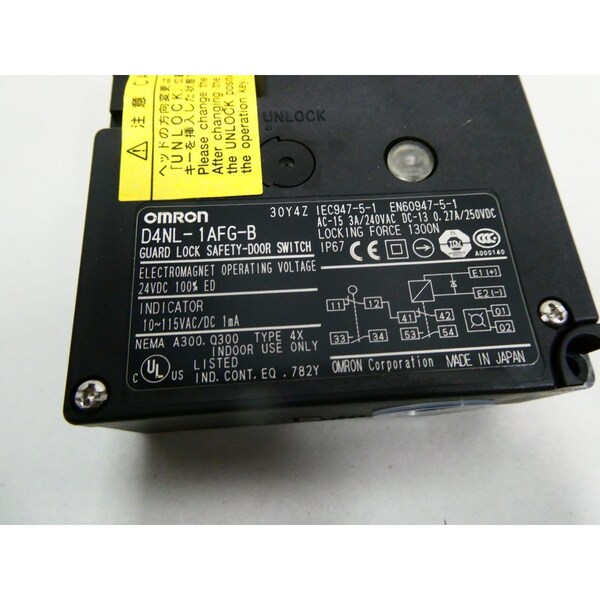 Omron GUARD LOCK SAFETY DOOR 24V-DC OTHER SWITCH - D4NL-1AFG-B

Bloqueo de seguridad de puerta Omron 24V-DC con otro interruptor - D4NL-1AFG-B