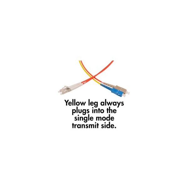 Cable de Acondicionamiento de Modo Swe-Tech para SC / LC, OM1 Multimodo, 62.5/125, 5 metros - FWTSCLC-12105