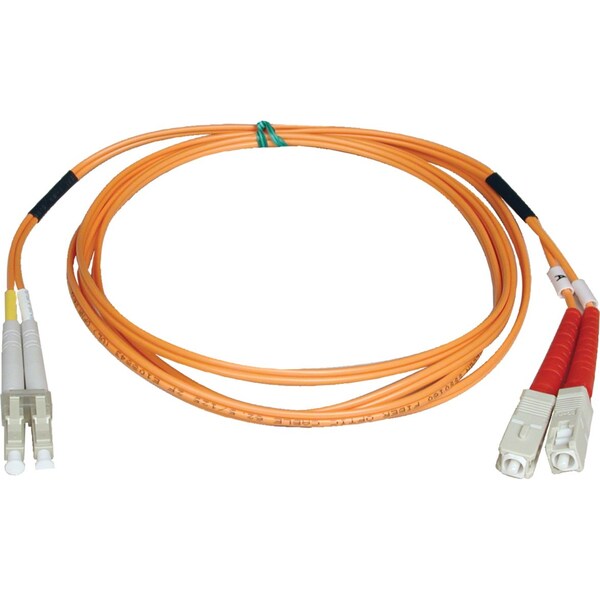Tripp Lite Fiber Optic Cable, Dplx, MMF, 50, LC/SC, 164m - N516-50M
