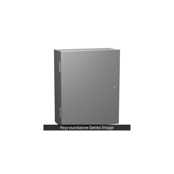 Hammond Steel Electrical Enclosures, 16 in H, 7 in D, 20 in W, NEMA 1, Hinged - N1A16207