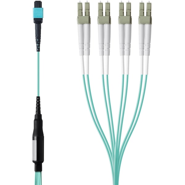 Belkin Mtp To Lc Fiber Optic Cable; Mtp/4X Lc; 50/125; Om3; Plenum;1 Meter - F2CF005-1M
