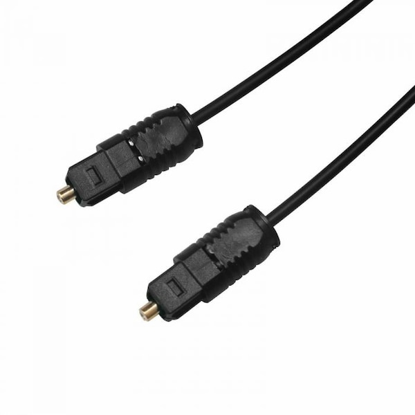 Sanoxy Gold TOSLink Fiber Optical Optic Digital Audio Cable SPDIF Sound Bar Cord 1.5 ft - SANOXY-CABLE84