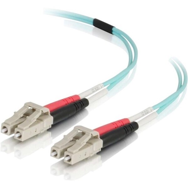 Standard10 5m Lc-lc 40-100gb 50-125 Om4 Duplex Multimode Pvc Fiber Optic Cable Aqua - ST531266