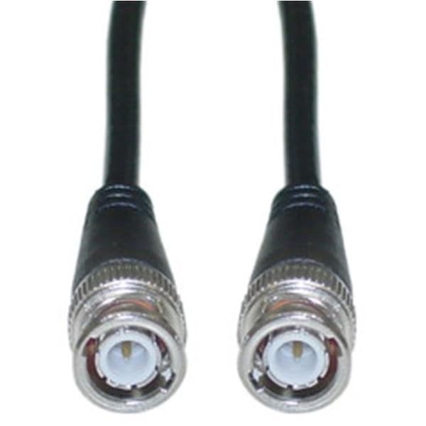 Cable Wholesale CableWholesale 10X1-01106 BNC RG58  AU Coaxial Cable  Black  BNC Male  Copper Stranded Center Conductor  6 foot - 10X1-01106