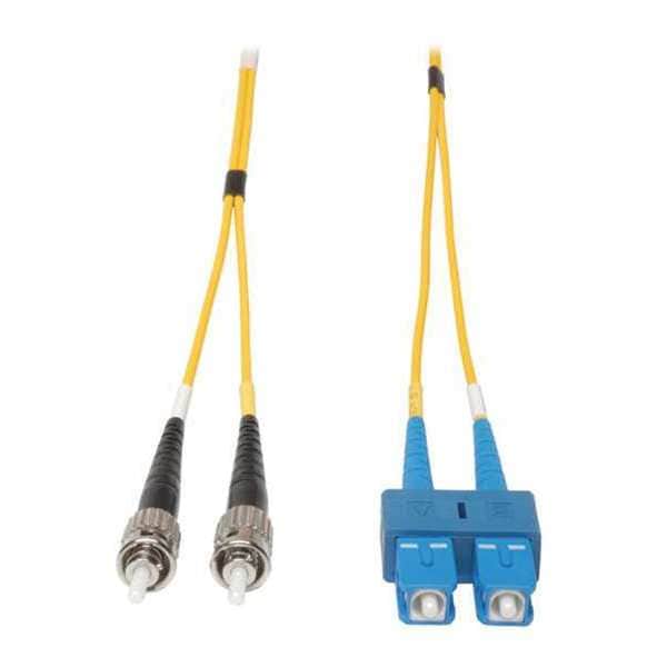 Tripp Lite Fiber Optic Cable, Dplx, SMF, 8.3, SC/ST, 2m - N354-02M