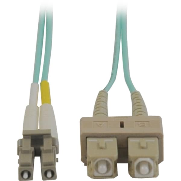 Tripp Lite Fiber Optic Cable, Dplx, MMF, 50, OM3, 15m - N816-15M