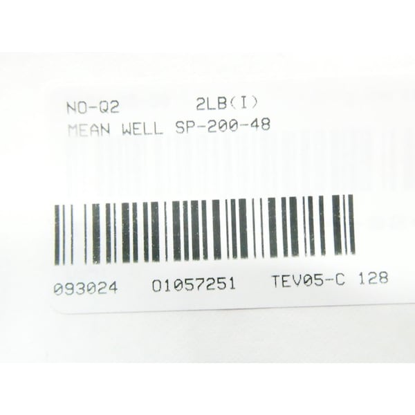 Mean Well 100-240V-AC 4.2A AMP 48V-DC AC TO DC POWER SUPPLY - SP-200-48