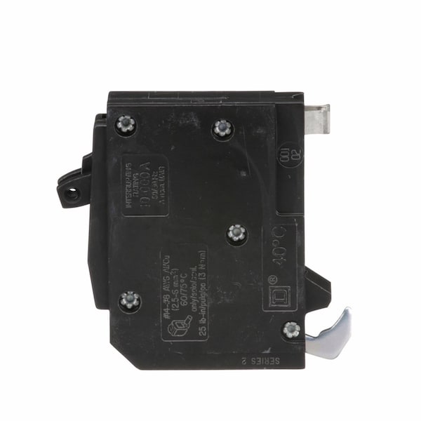 Square D Miniature Circuit Breaker, QO Series, 100A, 2 Pole, 120/240V AC, 10kA at 120/240V AC - QO2100CP