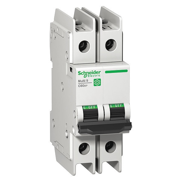 Schneider Electric IEC Miniature Circuit Breaker, C60BP Series, 63A, 2 Pole, 240/415/440V AC, 10kA at 240V AC, C Curve - M9F42263