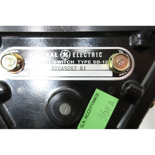 Interruptor de leva giratoria Ge AUXILIARY SB-1 - 226A9287G1