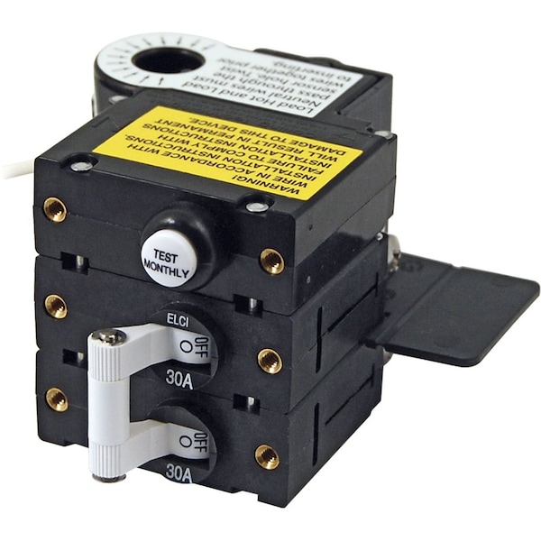 Blue Sea Systems Circuit Breaker, A Series, 30A, 2 Pole, 120/240V AC, 5kA - 3106100
