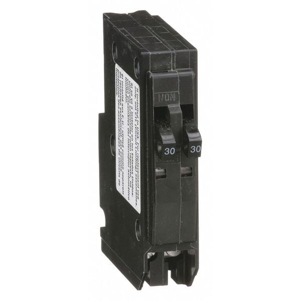 Square D Miniature Circuit Breaker, QO Series, 30/30A, 2x1 Pole, 120/240V AC, 10kA at 120/240V AC - QO3030