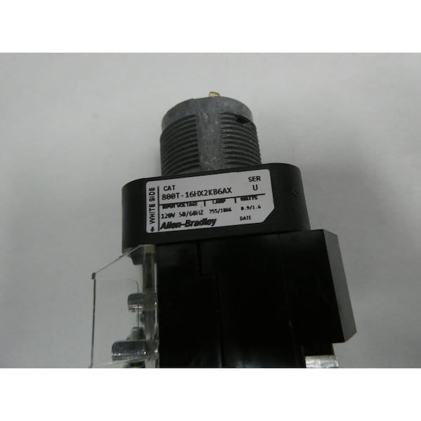 Interruptor selectivo iluminado de 2 POS de Allen Bradley 120V-AC - 800T-16HX2KB6AX