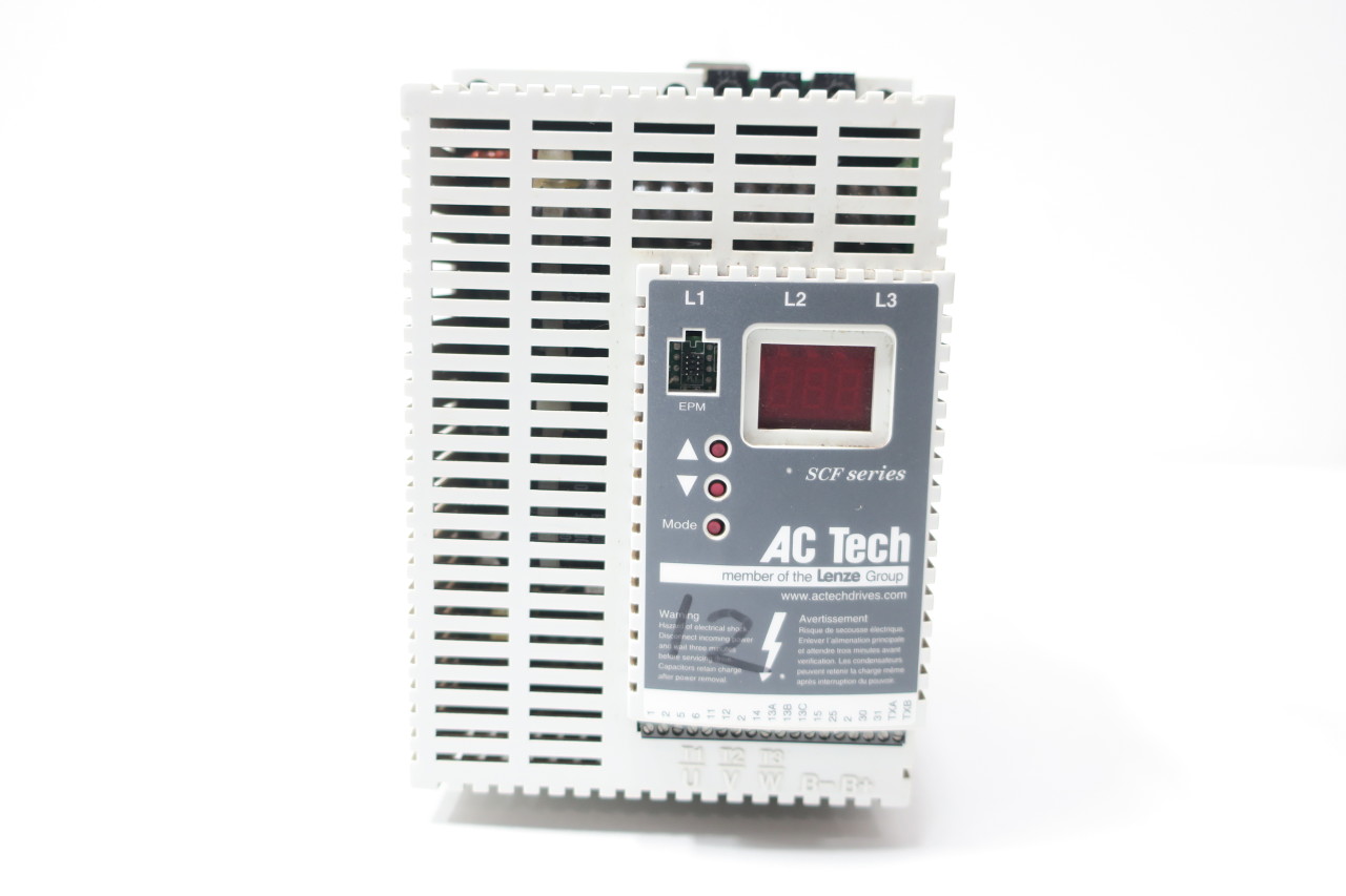 AC TECH SF475 VARIABLE FREQUENCY DRIVE 400/480V-AC 0-240HZ 0-460V-AC 7.5HP AC VFD DRIVE