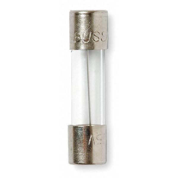 Eaton Bussmann Glass Fuse, GMD Series, Time-Delay, 2.50A, 250V AC, 100A at 250V AC, 10kA at 125V AC, 5 PK - GMD-2.5-R