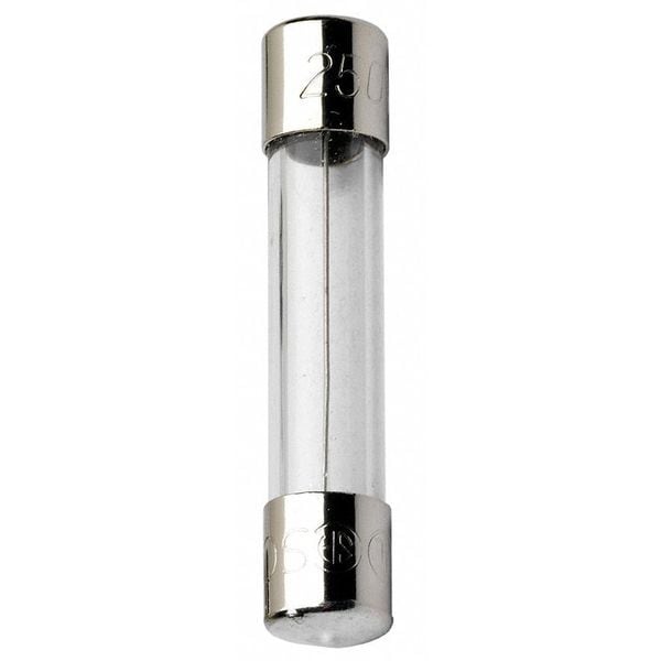 Mersen Glass Fuse, GGC Series, Fast-Acting, 1A, 250V AC, 10kA at 125V AC, 200A at 250V AC, 5 PK - GGC1