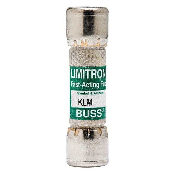 Eaton Bussmann Midget Fuse, KLM Series, Fast-Acting, 4A, 600V AC, Non-Indicating - KLM-4