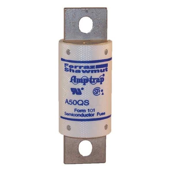 Mersen Semiconductor Fuse, A50QS Series, 125A, Fast-Acting, 500V AC, Bolt-On - A50QS125-4